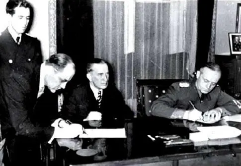 Посол Литвы в Германии Скирка и министр иностранных дел Германии Иоахим фон - фото 20