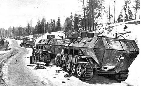 Отступление немецкой армии декабрь 1941 г Боевая техника брошенная - фото 29