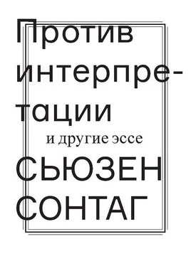 Сьюзен Сонтаг Против интерпретации и другие эссе обложка книги