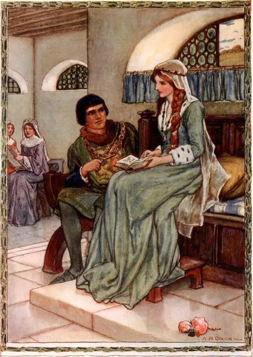 Ланселот и Гвиневера мирно беседовали в покоях королевы Узнав об этом Мордред - фото 73