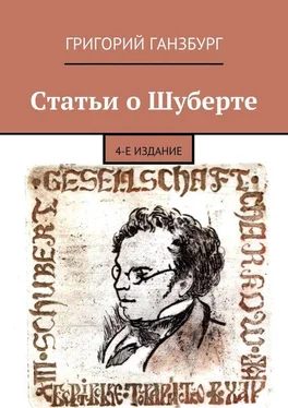 Григорий Ганзбург Статьи о Шуберте обложка книги