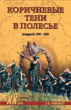 Олег Романько Коричневые тени в Полесье. Белоруссия 1941-1945 обложка книги