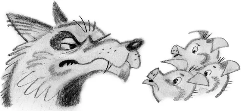 Once upon a time there were three little pigs and the time came for them to - фото 16