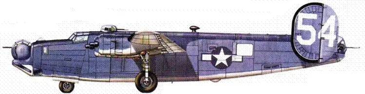 Консолидейт PB4Y1P Либерейтор 54 из VD5 Иводзима 1945 год - фото 175