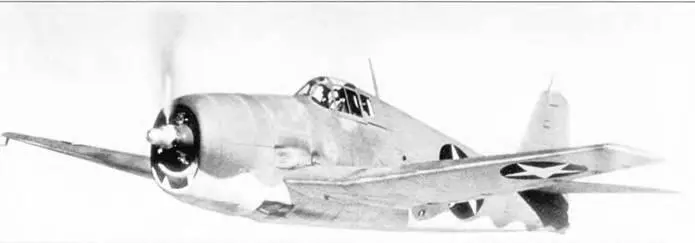 Один из первых Грумман F6F3 Хеллкет совершает испытательный полет - фото 66