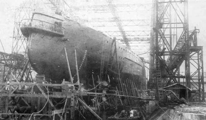 Линейный крейсер Хией перед спуском на воду Ноябрь 1912 г - фото 109