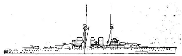 Линейный крейсер Конго 1913 г Боковой вид Линейный крейсер Конго - фото 4
