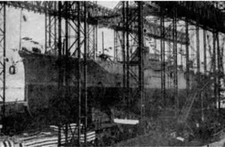 Киришима перед спуском на воду 1913 г Линейный крейсер Киришима в - фото 75