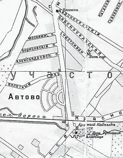 Автово на карте Петрограда 1916 г Государь участливо слушал их а потом - фото 6