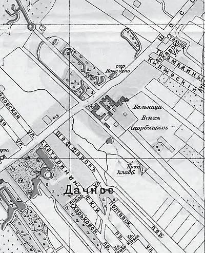 Дачное на карте Петрограда 1916 г Как во всех дачных пригородах здесь - фото 41