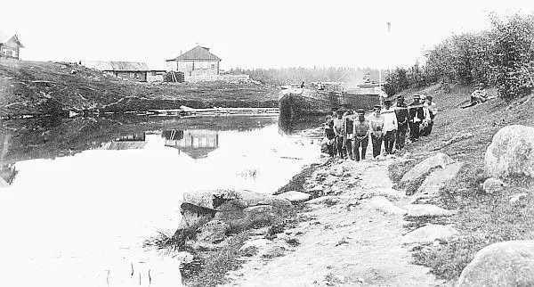 Ладожский канал Бурлаки Фото 1900х годов Город строился и благоустраивался - фото 35
