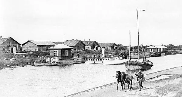 Ладожский канал Конная тяга Фото 1900х годов К слову новоладожские купцы - фото 36