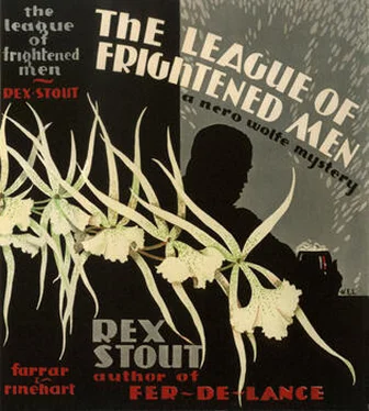 Rex Stout The League of Frightened Men обложка книги