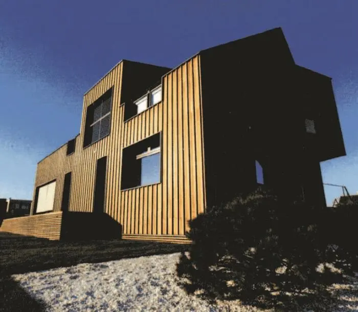 Рис 60 Энергоэффективный дом В отделке фасадов использовано термодерево - фото 61