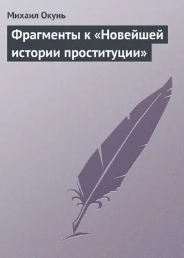 Михаил Окунь Фрагменты к «Новейшей истории проституции» обложка книги