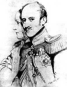 Граф АХ Бенкендорф с женой 1840 г Рисунок Е Риджби Василию Васильевичу - фото 13