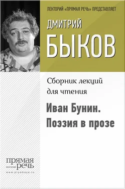 Дмитрий Быков Иван Бунин. Поэзия в прозе обложка книги