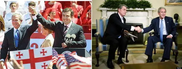 1 The Bush backed Rose Revolution set up an antiRussian puppet on Russias - фото 44
