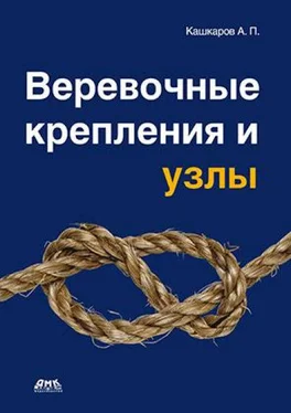 Андрей Кашкаров Веревочные крепления и узлы обложка книги