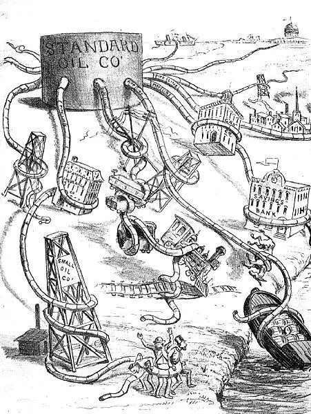 Монополия Стандарт ойл Карикатура В то время Джон Пирпонт Морган был уже - фото 1