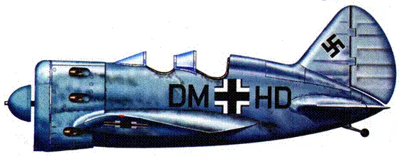 Luftwaffe использовали большое количество трофейных УТИ4 в роли учебного - фото 154