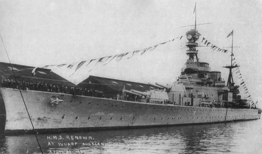 Линейный крейсер Ринаун 24 апреля 1920 г Линейный крейсер Рипалс - фото 74