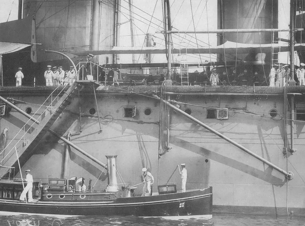 На Лайоне во время визита в Кронштадт Июнь 1914 года На Куин Мери во - фото 52