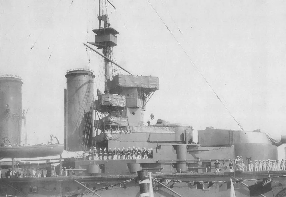 На Лайоне во время визита в Кронштадт Июнь 1914 года На Куин Мери во - фото 53