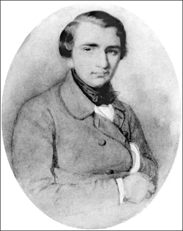 Иван Сергеевич Тургенев Юношеский портрет Художник Кирилл Горбунов 18381839 - фото 6