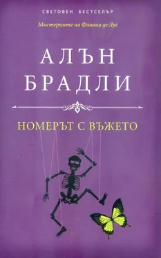 Алън Брадли Номерът с въжето обложка книги