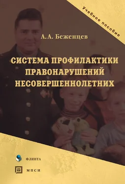 Александр Беженцев Система профилактики правонарушений несовершеннолетних обложка книги