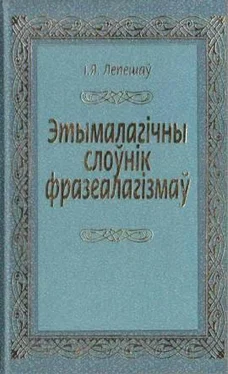 Іван Лепешаў Этымалагічны слоўнік фразеалагізмаў обложка книги