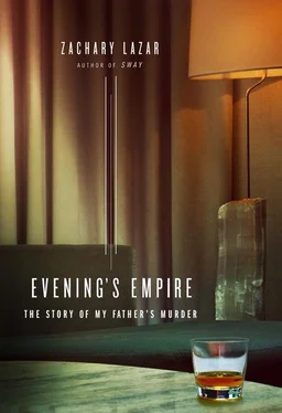 Zachary Lazar Evening's Empire: The Story of My Father's Murder обложка книги