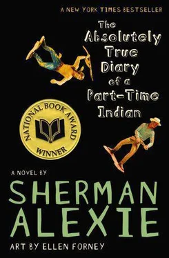 Sherman Alexie The Absolutely True Diary of a Part-Time Indian обложка книги