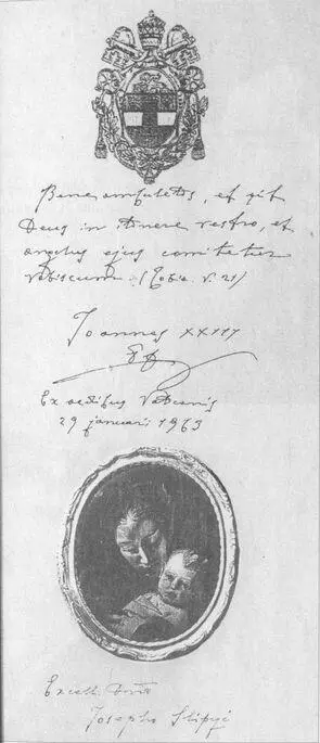 98 Листзапрошення від папи Івана XXIII який Йоганнес Віллебрандс вручив - фото 113
