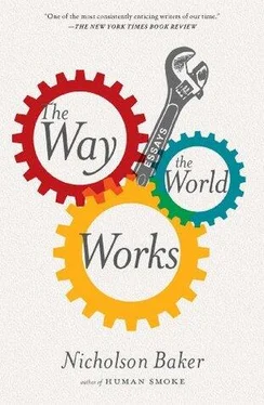 Nicholson Baker The Way the World Works обложка книги