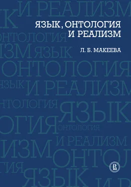 Лолита Макеева Язык, онтология и реализм обложка книги