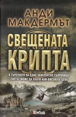 Анди Макдермът Свещената крипта обложка книги