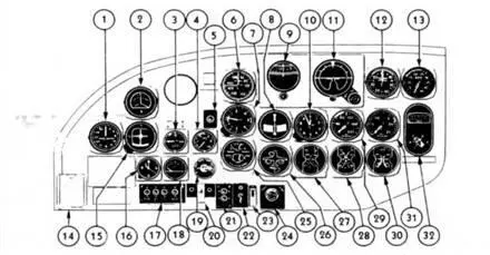 Figure 309 Pilots Instrument Panel B26F and B26C 1 Radio Compass 2 Pilot - фото 50