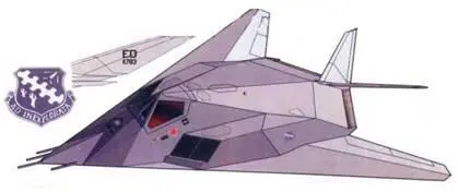 Борт 783 7910783 четвертый YF117A самолет дислоцировался на авиабазе - фото 214