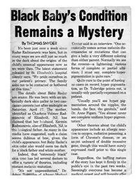 Fig 38 Black Babys Condition Remains a Mystery From the New York Post - фото 45