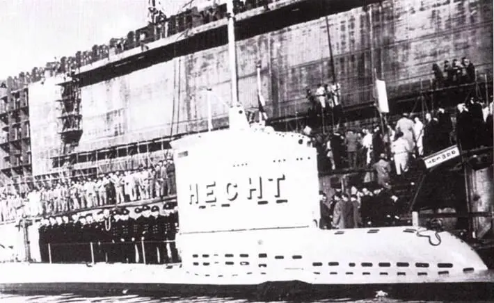 Сдача бундесмарине подлодки Хехт щука бывшей U 2367 1 октября 1957 года На - фото 100