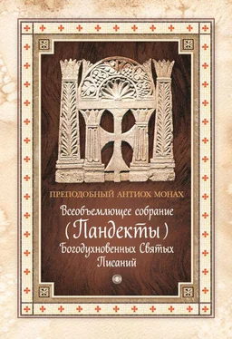 Антиох Палестинский Всеобъемлющее собрание (Пандекты) Богодухновенных Святых Писаний обложка книги