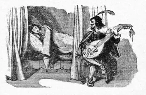 Der junge Montaigne wird geweckt Kupferstich aus dem 19 Jahrhundert Er - фото 4