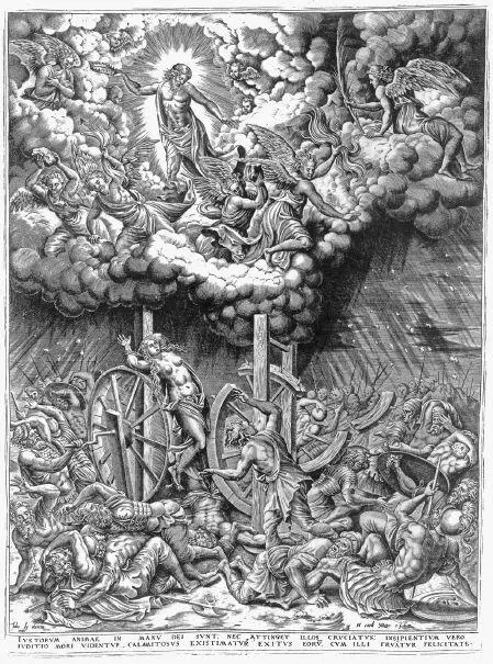 Himmel und Hölle Kupferstich von Hieronymus Cock aus dem Jahr 1565 Auch der - фото 10