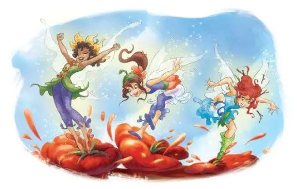 They squashed each tomato flying downward in bellyflops and swan dives The - фото 17