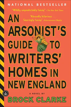 Brock Clarke An Arsonist's Guide to Writers' Homes in New England обложка книги