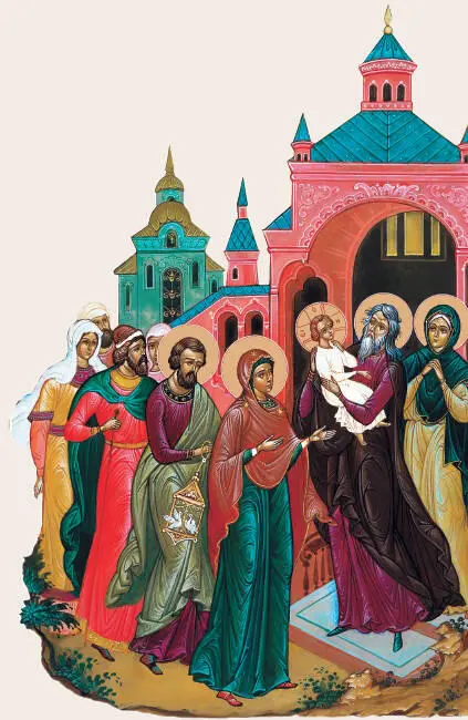 Встретив в храме Марию с Младенцем на руках Симеон с великой радостью и со - фото 58