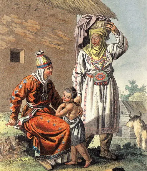 Е М КорнеевЧувашенки Е М КорнеевРусские крестьяне Е М КорнеевЖит - фото 196