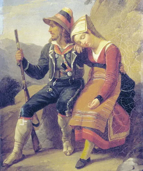 П В БасинИтальянский разбойник К А Зеленцов В мастерской Басина П В - фото 322